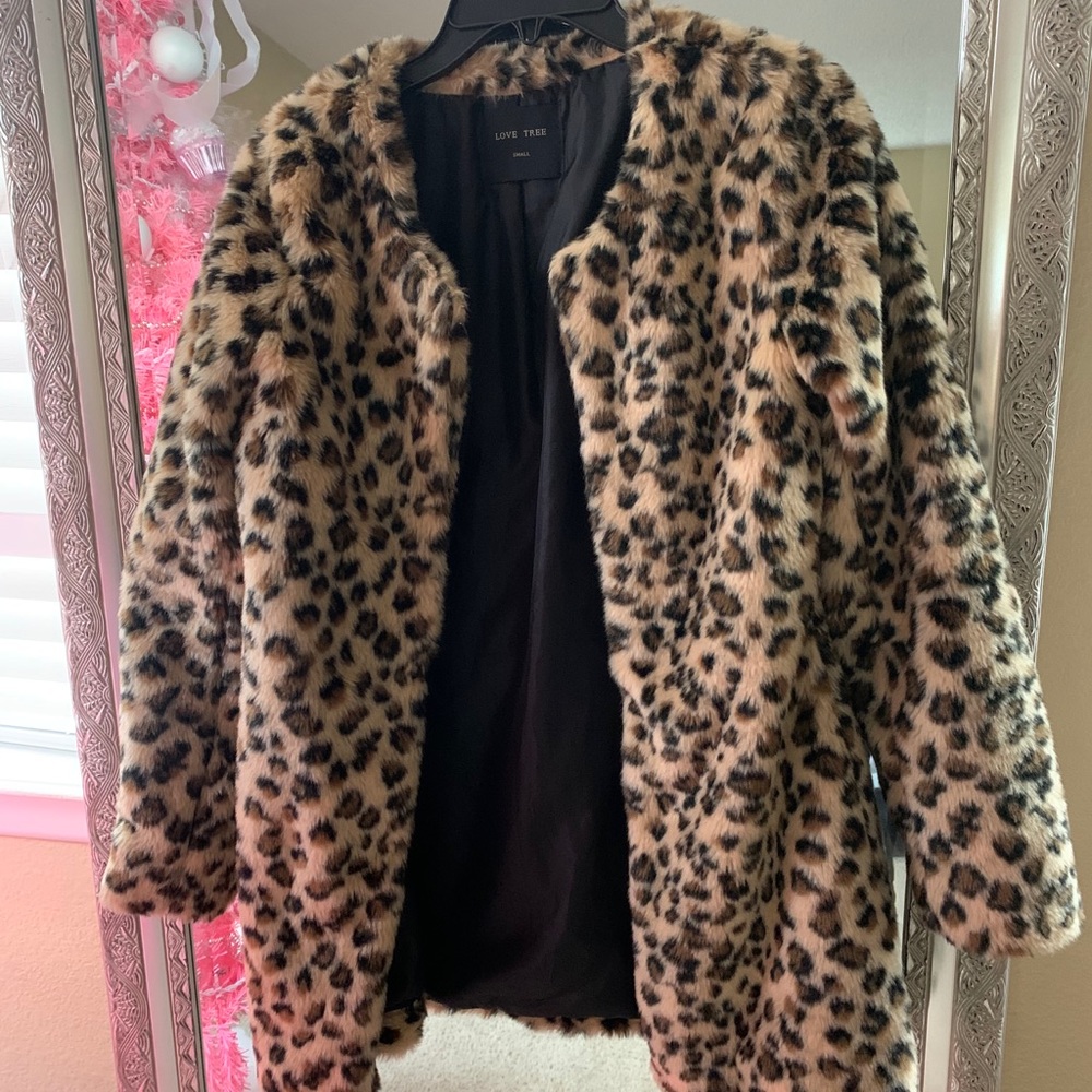 Leopard Faux Fur Coat